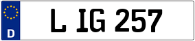 Truck License Plate